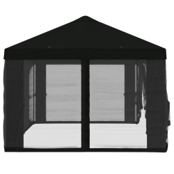 Housse de tonnelle avec murs latéraux 6 x 3 m Noir Polyester 648074648074