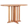 Ensemble à manger d'extérieur pliable 5 pcs Bois solide de teck 648082648082
