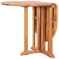 Ensemble à manger d'extérieur pliable 5 pcs Bois solide de teck 648082648082