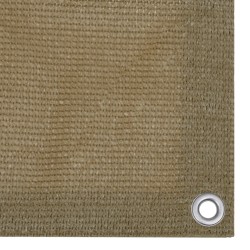 Écran de balcon Taupe 90x500 cm PEHD 648085648085