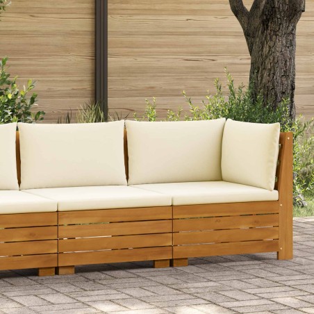 Ensemble de salon de jardin 2 Pièce Marron Bois d'Acacia Massif 648086648086