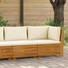 Ensemble de salon de jardin 2 Pièce Marron Bois d'Acacia Massif 648086648086