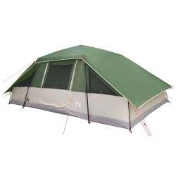 Tente familiale avec auvent imperméable Vert 10 personnes 648094648094