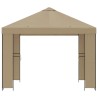 Pavillon 3 x 3 m Beige Polyester et Acier 190 gsm 648106648106