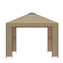 Pavillon 3 x 3 m Beige Polyester et Acier 190 gsm 648106648106