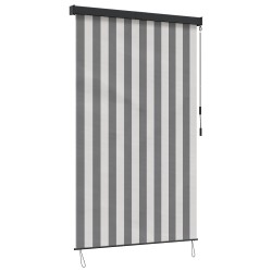 Store enrouleur Anthracite et blanc 100 x 250 cm 648108648108