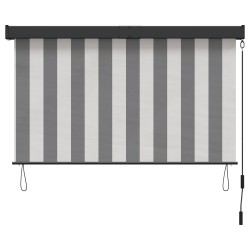 Store enrouleur Anthracite et blanc 100 x 250 cm 648108648108