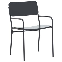 Ensemble de salle à manger pour jardin 7 pcs Anthracite Acier 648123648123