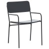 Ensemble de salle à manger pour jardin 7 pcs Anthracite Acier 648123648123