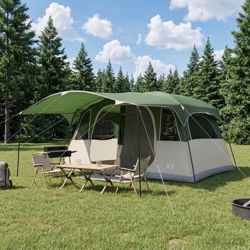 Tente tunnel Vert 366 x 244 x 198 cm Polyester et Acier 648125648125