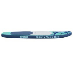 Planche à pagaie gonflable HYDROS 305 x 76 x 15 cm Turquoise 648130648130