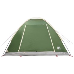 Tente de camping avec toit Vert 4 personnes Polyester et Acier 648140648140