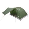 Tente de camping avec toit Vert 6 personnes Polyester et Acier 648142648142