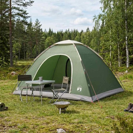Tente de camping avec toit avec évent Vert 335 x 275 x 180 cm 648146648146