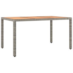 Ensemble à manger de jardin 5 pcs coussins gris résine tressée 648154648154