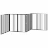Porte pour chien 4 pcs Noir 100 x 100 cm Acier galvanisé 648163648163