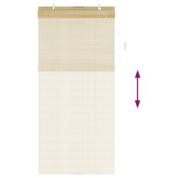 Store enrouleur Naturel 90 x 220 cm Bambou 648164648164