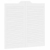Portes battantes Blanc 100 x 50 cm Bois de pin massif 648170648170