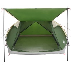Tente Cabane avec toit Vert 8 personnes Polyester et Acier 648171648171