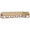Ensemble de canapés d'extérieur 6 pcs Naturel et Beige 648174648174
