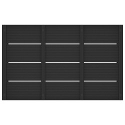 Plaque de base de douche Noir 101 x 63 x 5,5 cm WPC 648183648183