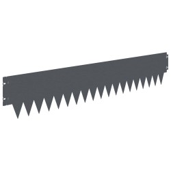 Bordure de Pelouse 10 pcs 103 x 20 cm métal Anthracite 648185648185