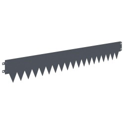 Bordure de Pelouse 10 pcs 103 x 15 cm métal Anthracite 648186648186