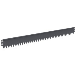 Bordure de Pelouse 10 pcs 103 x 10 cm Acier Anthracite 648187648187