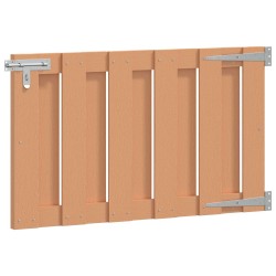 Porte de Jardin 100 x 60 cm WPC et Aluminium Marron 648195648195