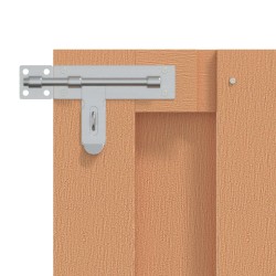 Porte de Jardin 100 x 60 cm WPC et Aluminium Marron 648195648195