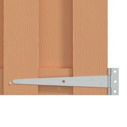 Porte de Jardin 100 x 60 cm WPC et Aluminium Marron 648195648195