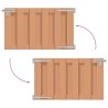 Porte de Jardin 100 x 60 cm WPC et Aluminium Marron 648195648195