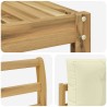 Ensemble de canapés d'extérieur 4 pcs Blanc et crème 648203648203