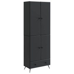 Ensemble de Meubles 2 pcs Noir Bois d'ingénierie 648222648222