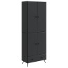 Ensemble de Meubles 2 pcs Noir Bois d'ingénierie 648222648222
