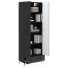 Ensemble de Meubles 2 pcs Noir Bois d'ingénierie 648222648222