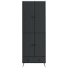 Ensemble de Meubles 2 pcs Noir Bois d'ingénierie 648222648222