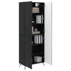 Ensemble de Meubles 2 pcs Noir Bois d'ingénierie 648229648229