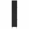 Ensemble de Meubles 2 pcs Noir Bois d'ingénierie 648229648229