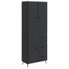 Ensemble de Meubles 2 pcs Noir Bois d'ingénierie 648230648230