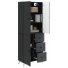 Ensemble de Meubles 2 pcs Noir Bois d'ingénierie 648230648230