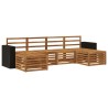 Ensembles de canapés 6 pcs Naturel Bois d'Acacia Massif 648231648231