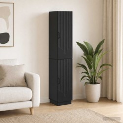 Ensemble de Meubles 2 pcs Noir Bois d'ingénierie 648236648236