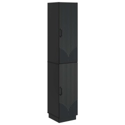 Ensemble de Meubles 2 pcs Noir Bois d'ingénierie 648236648236