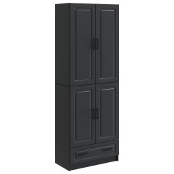 Ensemble de Meubles 2 pcs Noir Bois d'ingénierie 648239648239