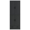Ensemble de Meubles 2 pcs Noir Bois d'ingénierie 648239648239
