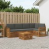 Ensemble de canapé d'angle 5 pcs Naturel et Anthracite 648243648243