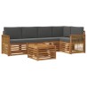 Ensemble de canapé d'angle 5 pcs Naturel et Anthracite 648243648243
