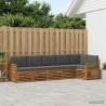 Ensemble de canapé d'angle 5 pcs Naturel et Anthracite 648250648250
