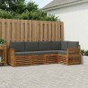 Ensemble de canapé d'angle 4 pcs Naturel et Anthracite 648255648255